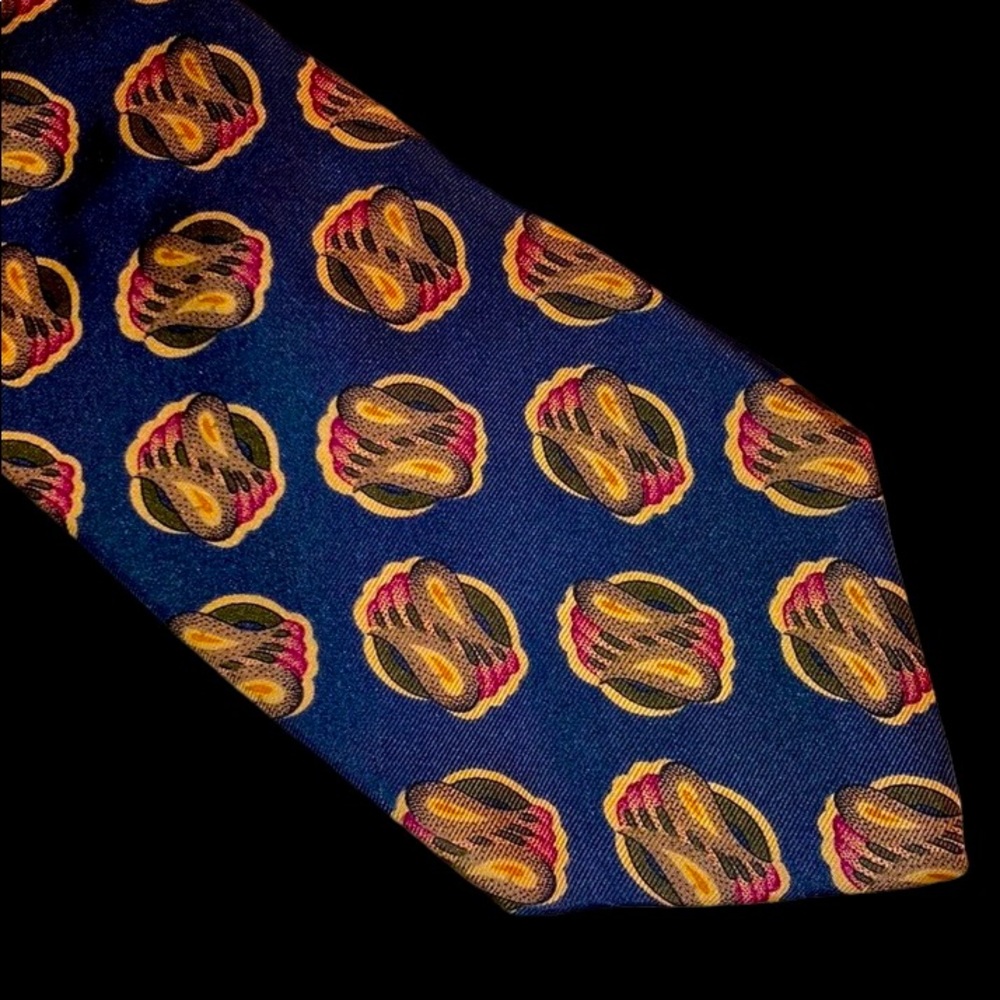 Vintage Christian Dior Paisley Monsieur Necktie 100% Silk Made In USA